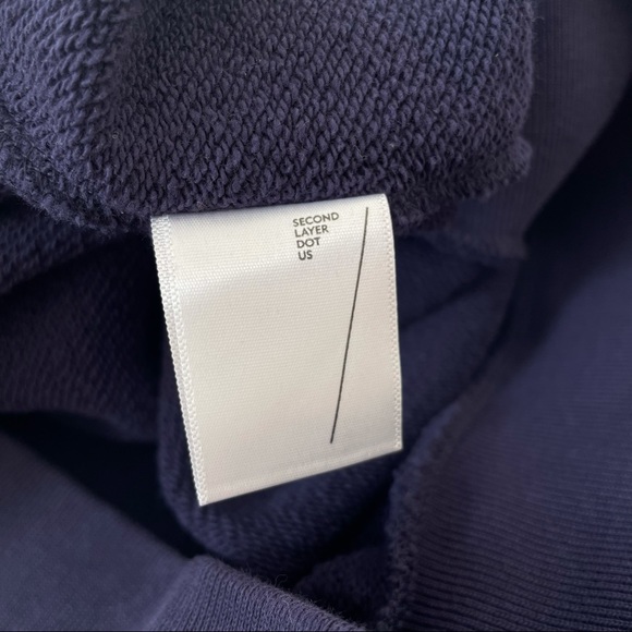 Navy blue second layer crewneck sweater - Picture 8 of 12